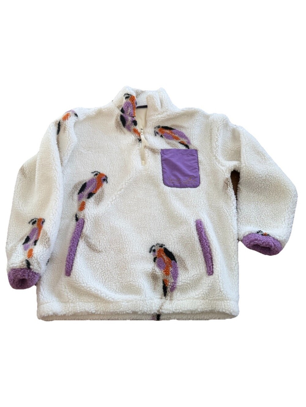 Taylor Swift Koi Fish Sherpa Quarter Zip Speak Now Size Small Fleece